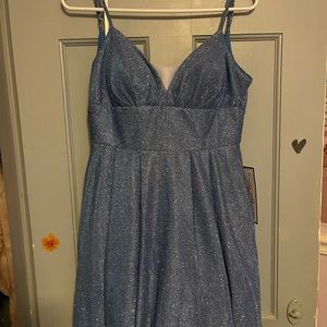 Sparkly blue party dress